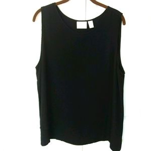 Chico's black sleeveless top sz CHICO'S 3 or XL